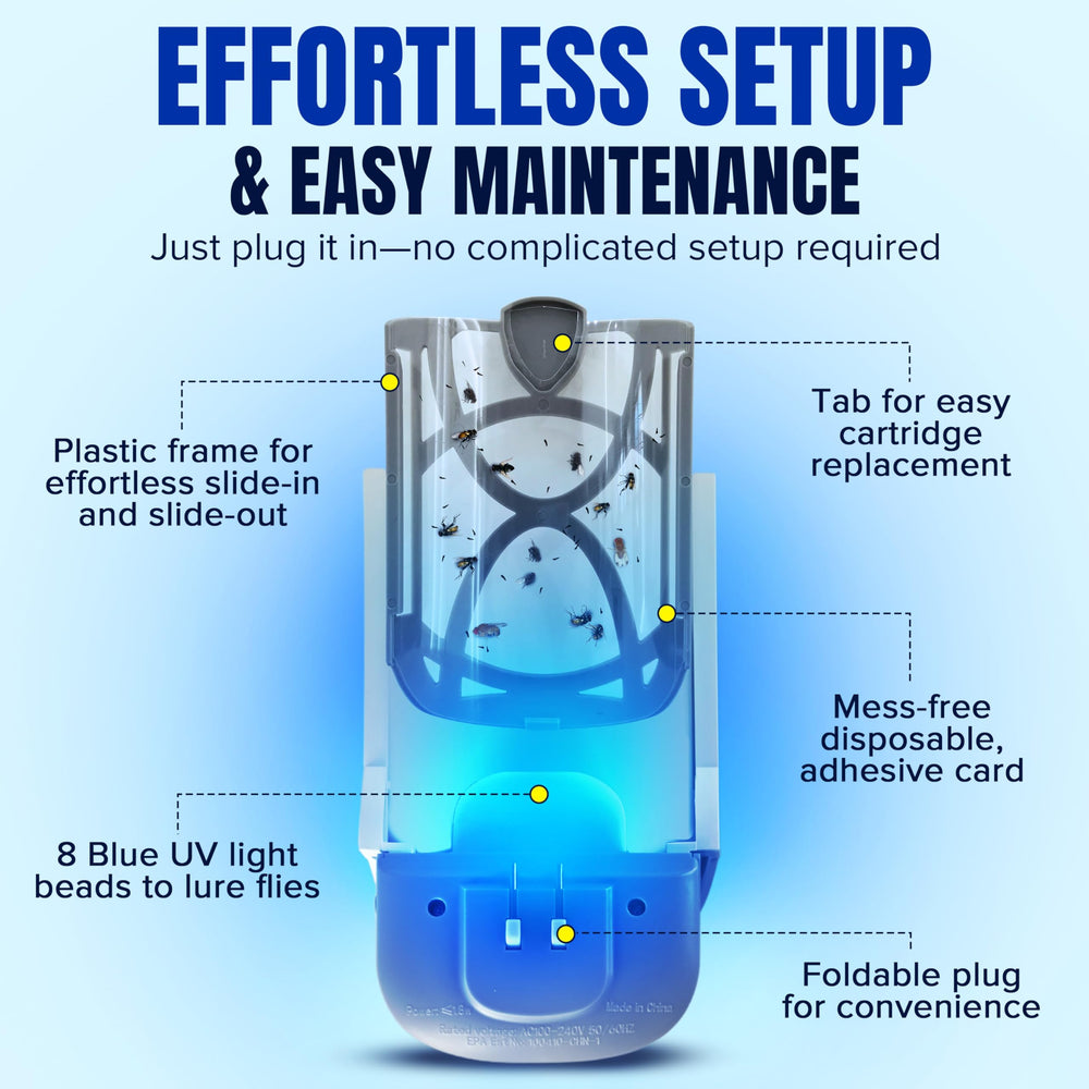 Zaperly adhesive slot installation detail showing easy cartridge replacement benefit