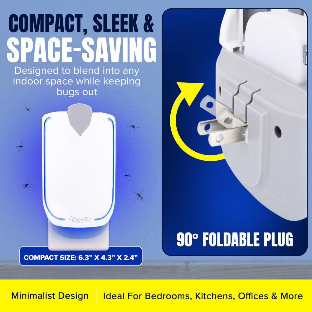 Zaperly size comparison in hand illustrating compact scale for flexible placement
