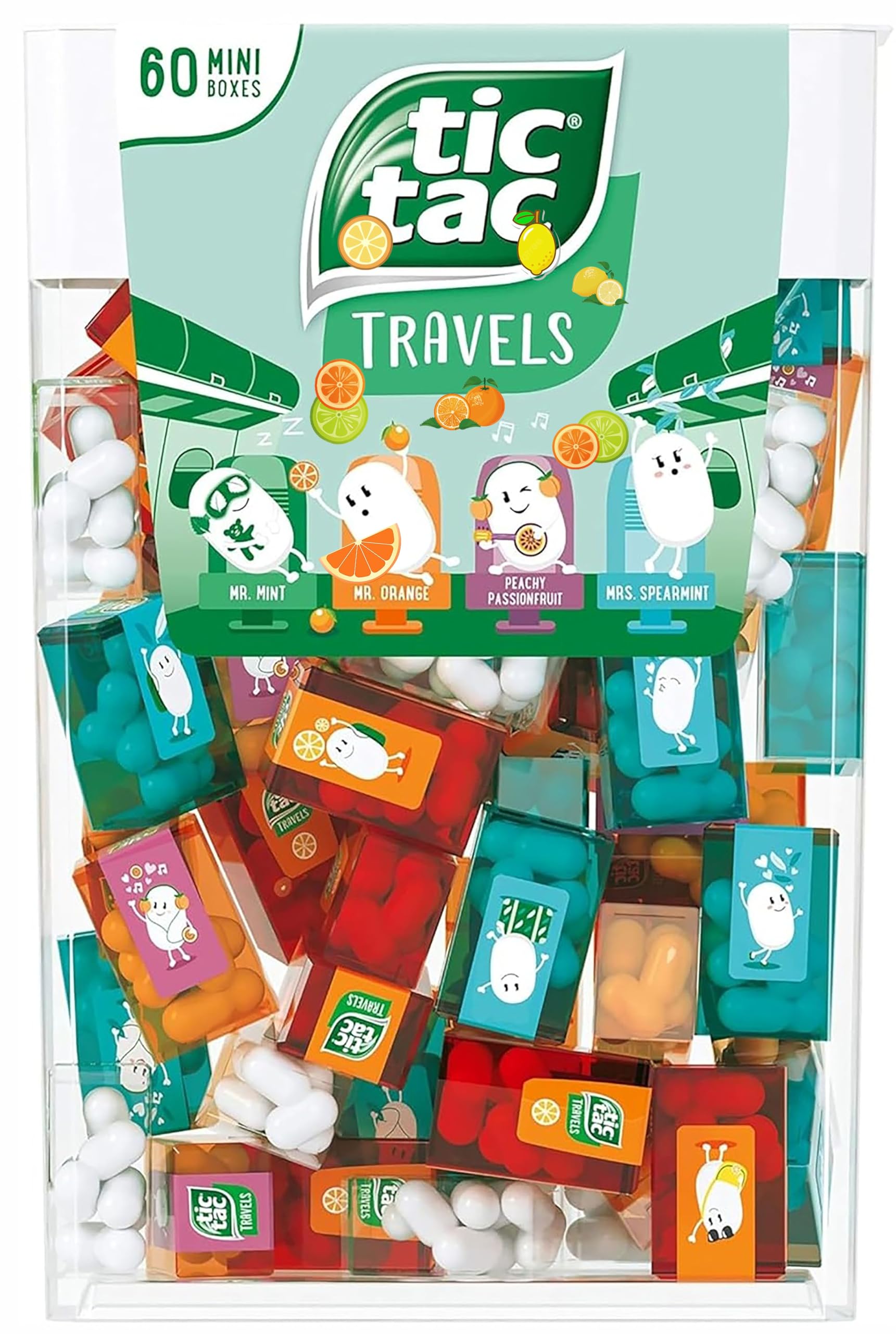 ZAYKIR front of box showing 60 mini packs and flavor variety for easy sharing