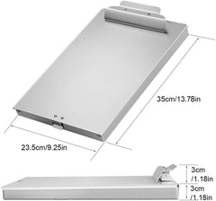 ZCZN clipboard opened to show internal storage with papers and phone neatly organized