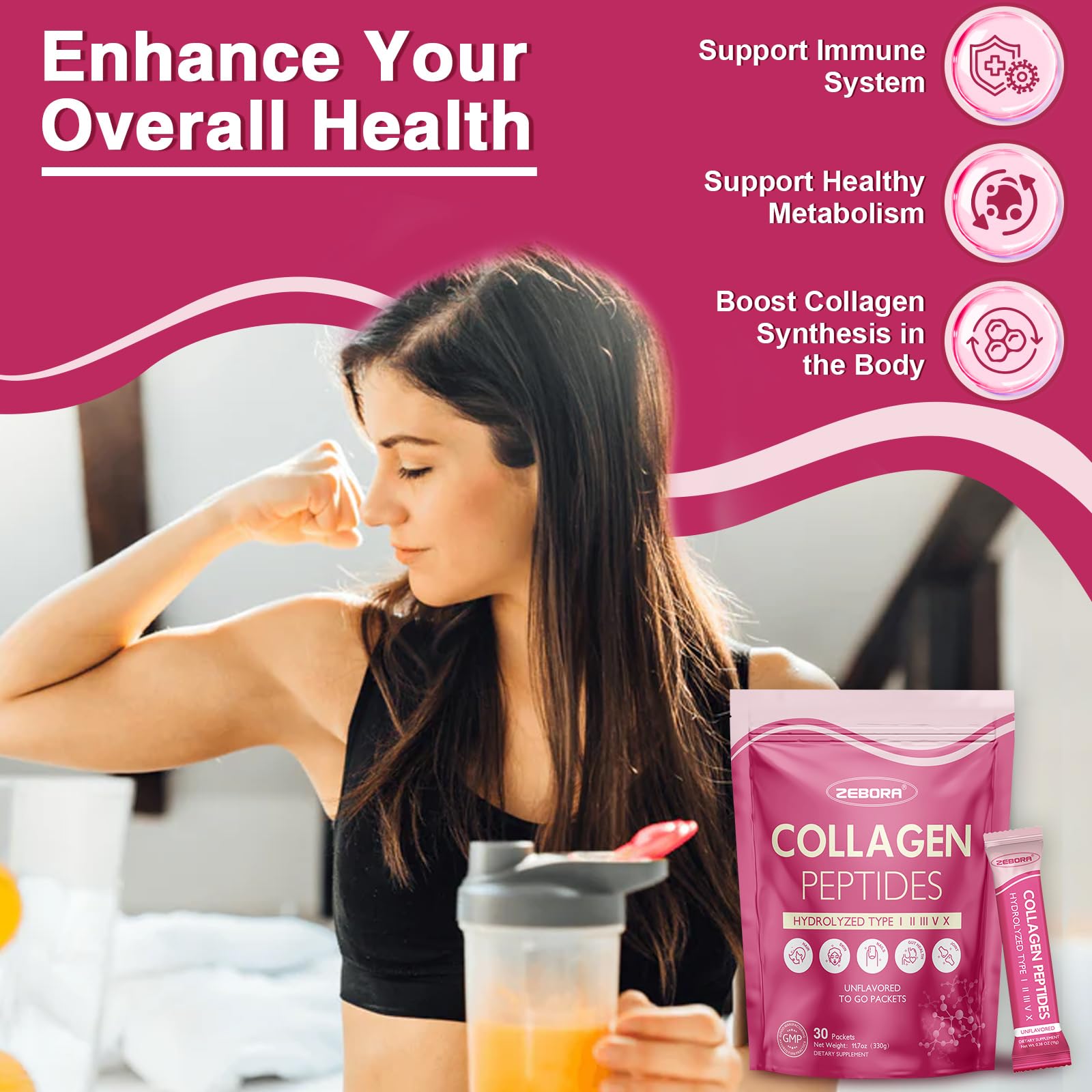 ZEBORA packets inside travel bag demonstrating portability and freshness