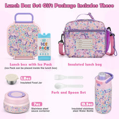 Zeekala lunch box open with compartment tray and removable ice pack benefits freshness