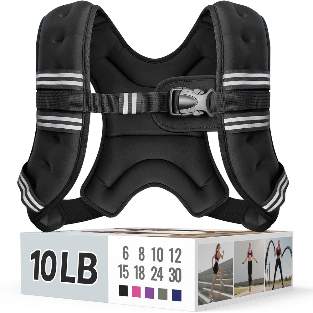 Zeerun vest front view showing sleek neoprene fit and secure buckle benefit comfort