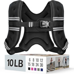 Zeerun vest front view showing sleek neoprene fit and secure buckle benefit comfort