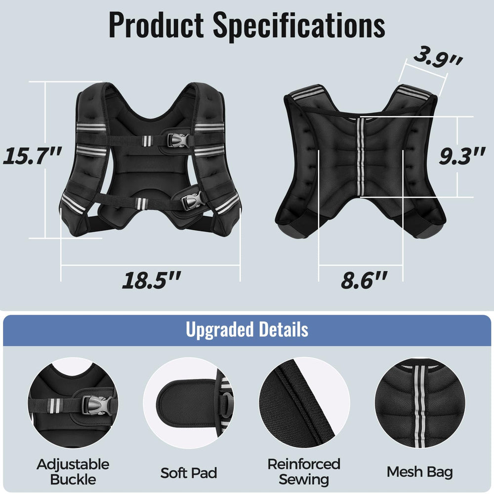 zeerun vest beside ruler to show size and true-to-scale fit