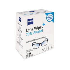 ZEISS single packet close-up with visible seal for sanitary, travel-ready cleaning