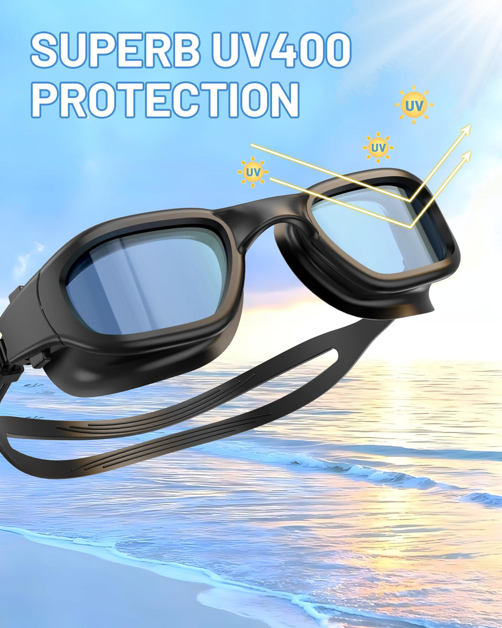 Zeligerstar close-up of polarized lens highlighting reduced glare benefit
