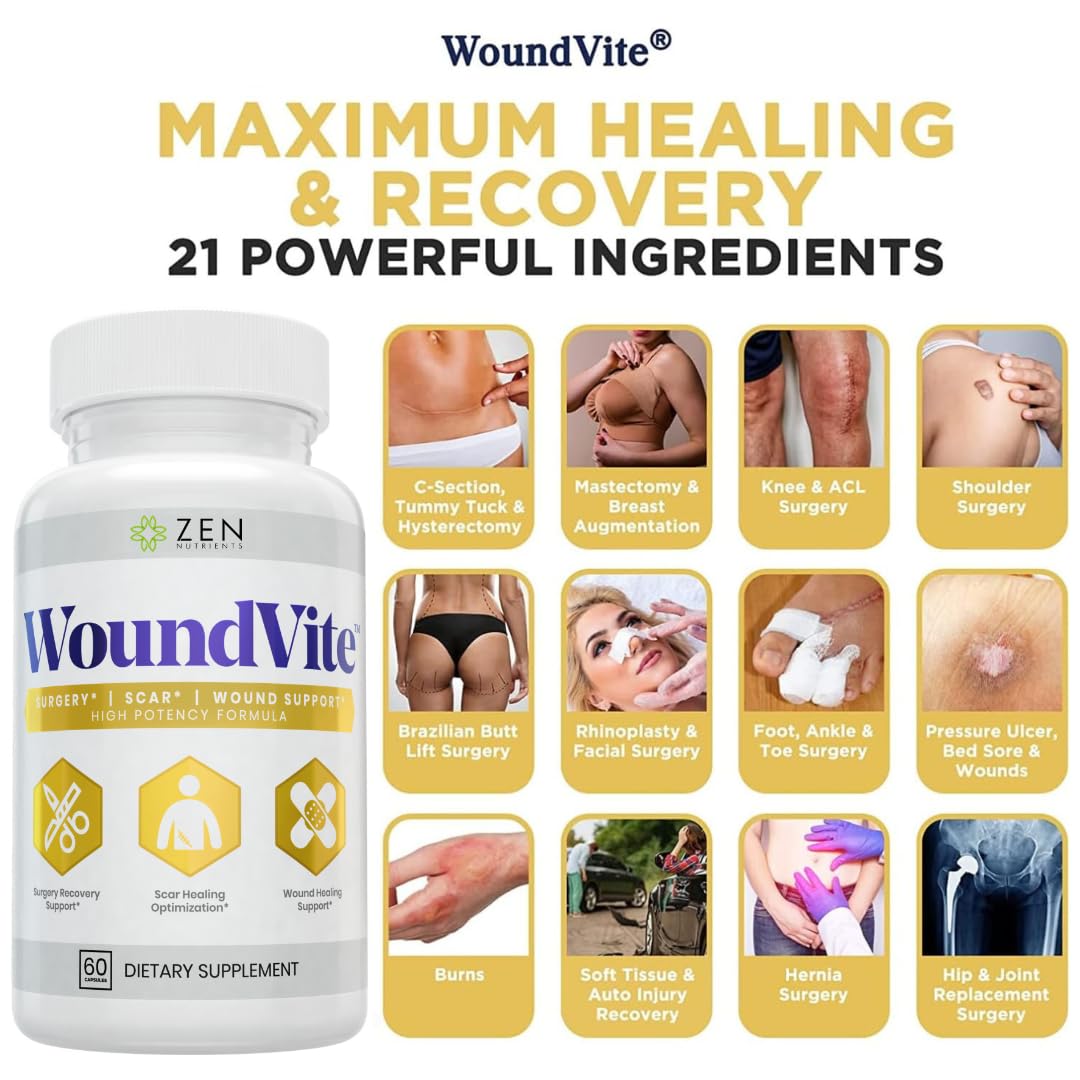 Zen Nutrients WoundVite single vegan capsule close-up highlighting vegan texture and easy swallowing