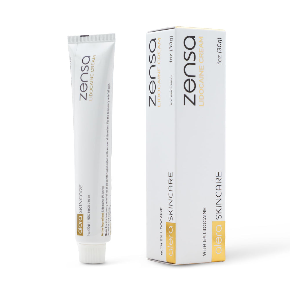 Zensa front tube showing label and 30g size benefit quick identification