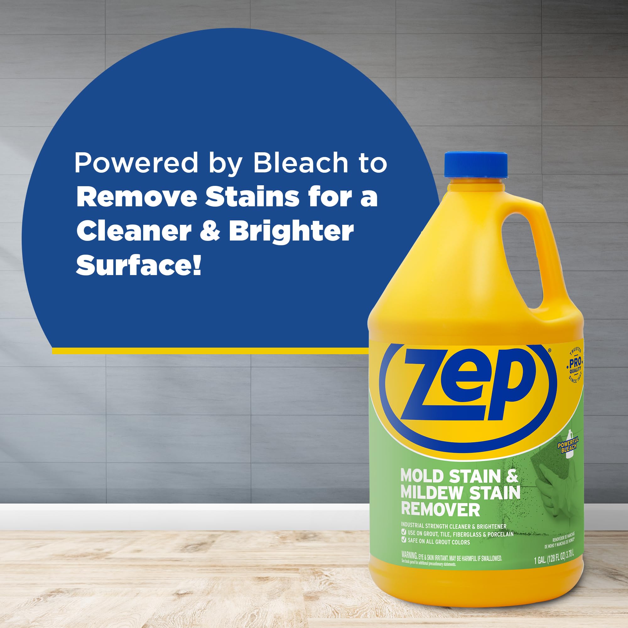 Detail of Zep bottle cap and pour spout for controlled, no-waste application