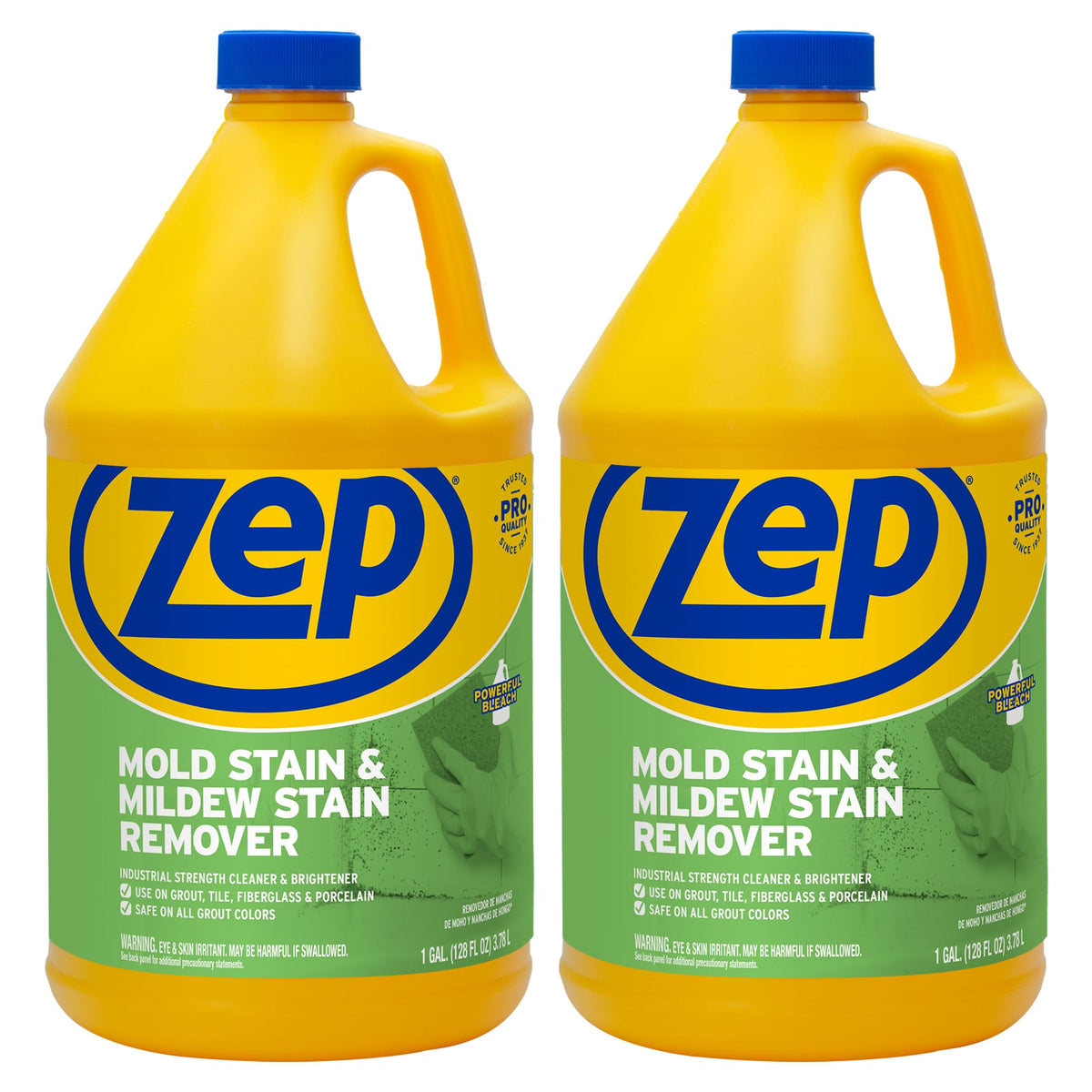 Zep front label on 1 gallon bottle showing product name and use benefits