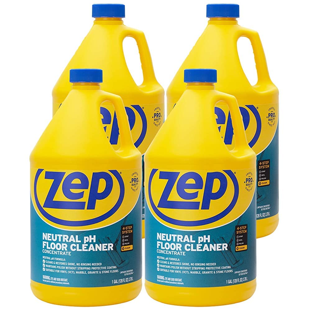 Zep neutral pH front packaging showing gallon container and product name for reliability