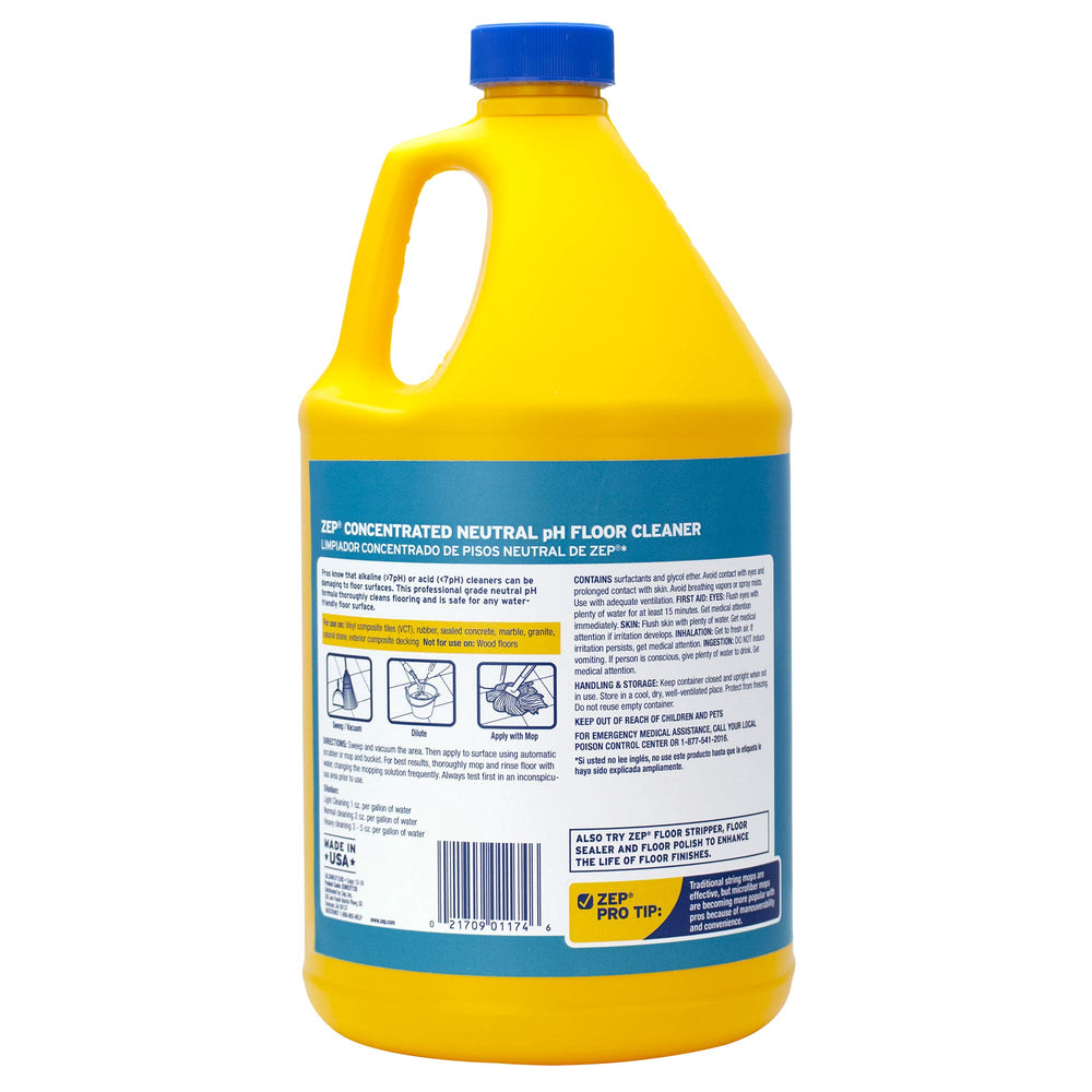 Zep neutral pH pour spout action showing measured dispensing to prevent waste
