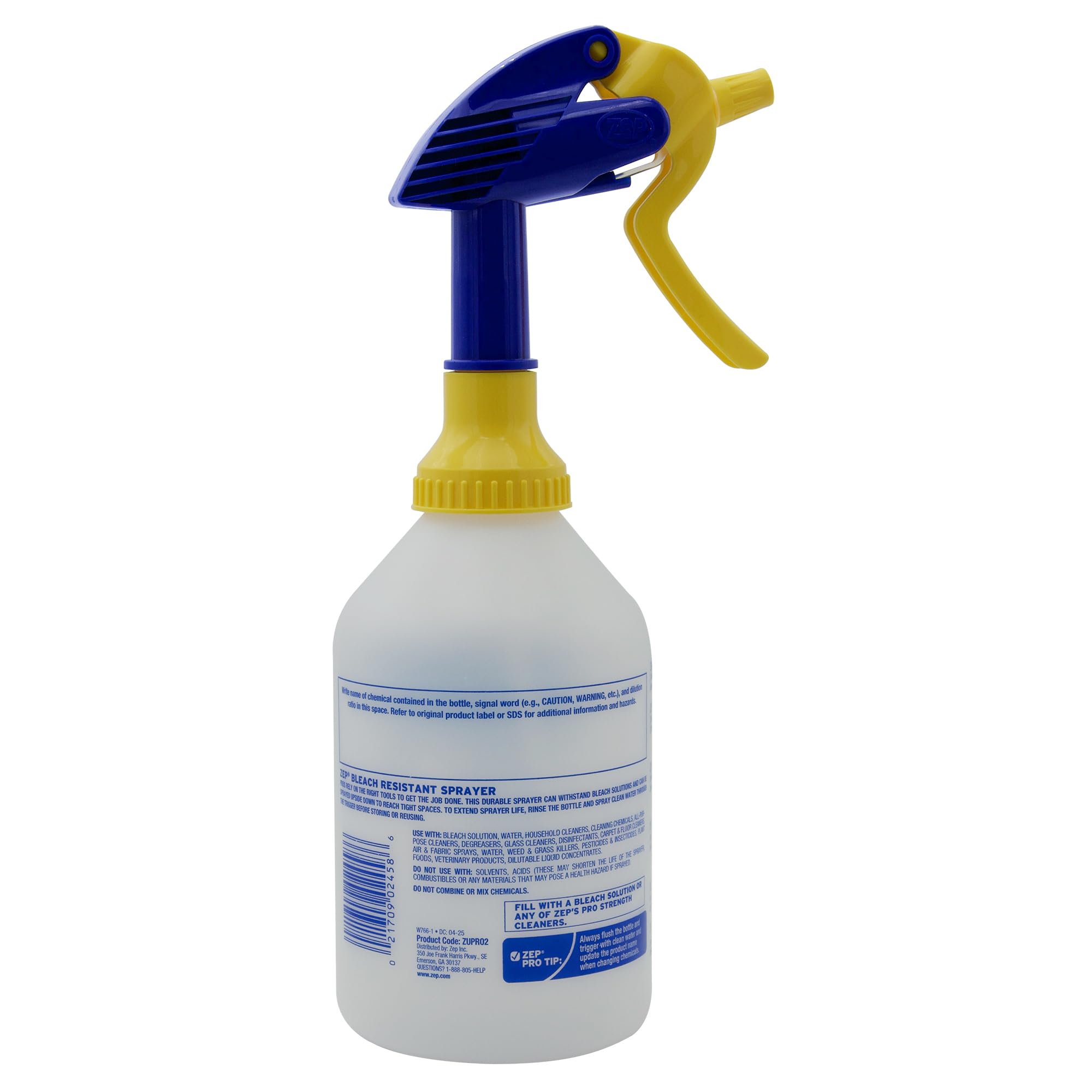 Zep sprayer spraying upside down reaching tight ceiling areas with ease
