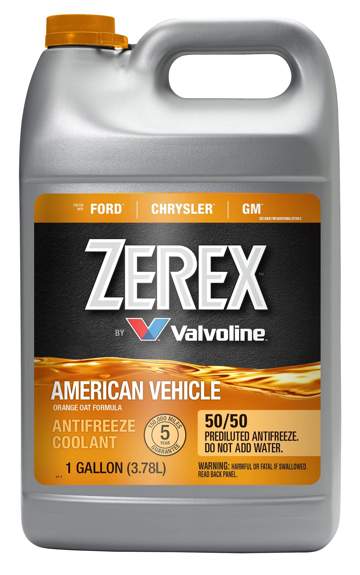 Zerex front gallon bottle showing product and ready-to-use benefit