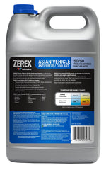 Zerex label close-up displaying HOAT formula and OEM approvals