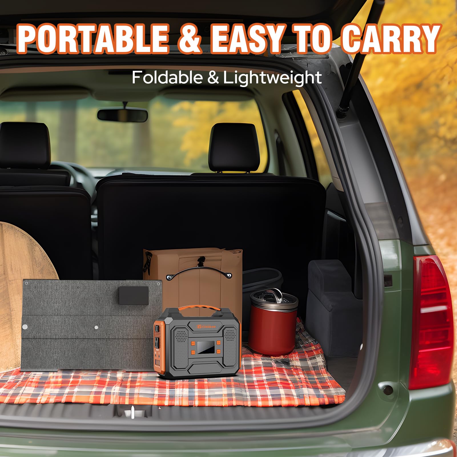 ZeroKor flashlight lit in SOS mode providing safety and night visibility benefit