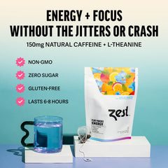 ZEST loose black tea leaves texture showing natural ingredients benefit