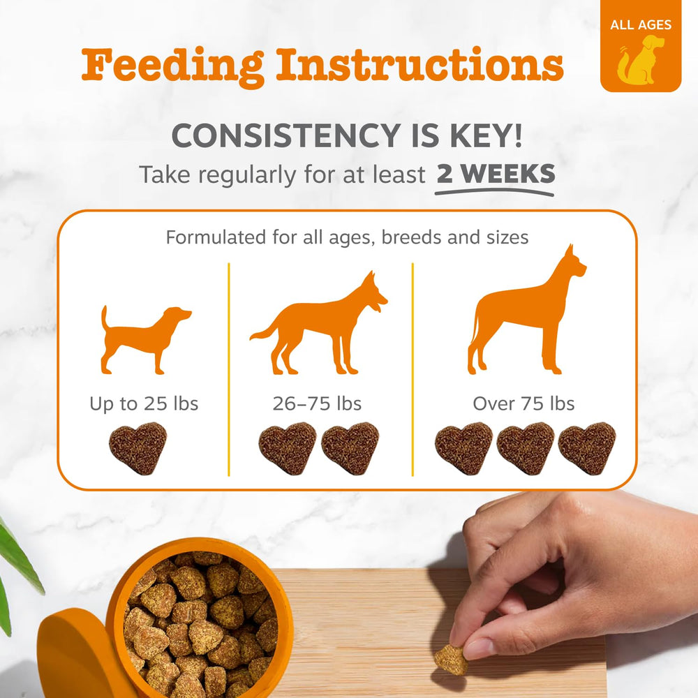 Zesty Paws cranberry and prebiotic fibers display emphasizing urinary and gut support