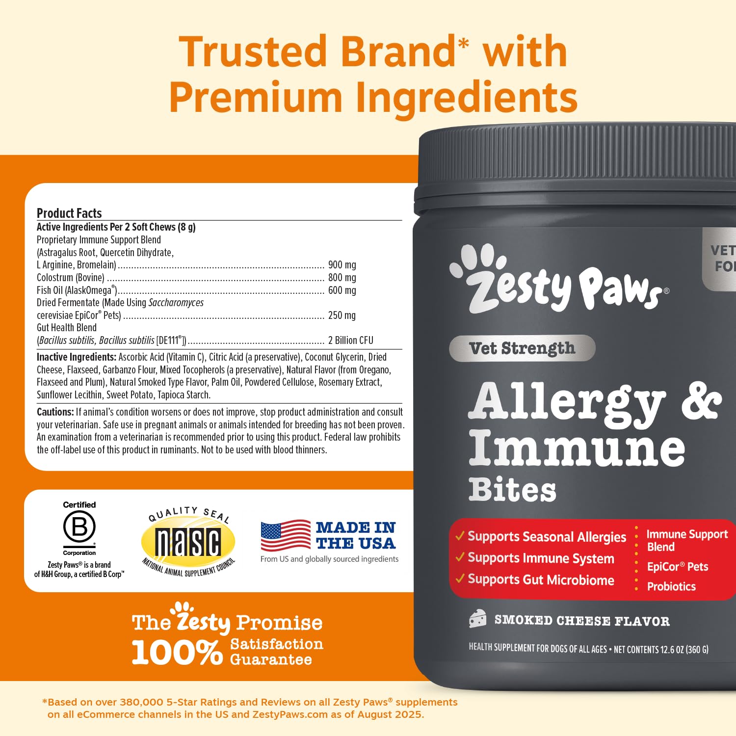 Zesty Paws probiotic illustration supporting digestive balance