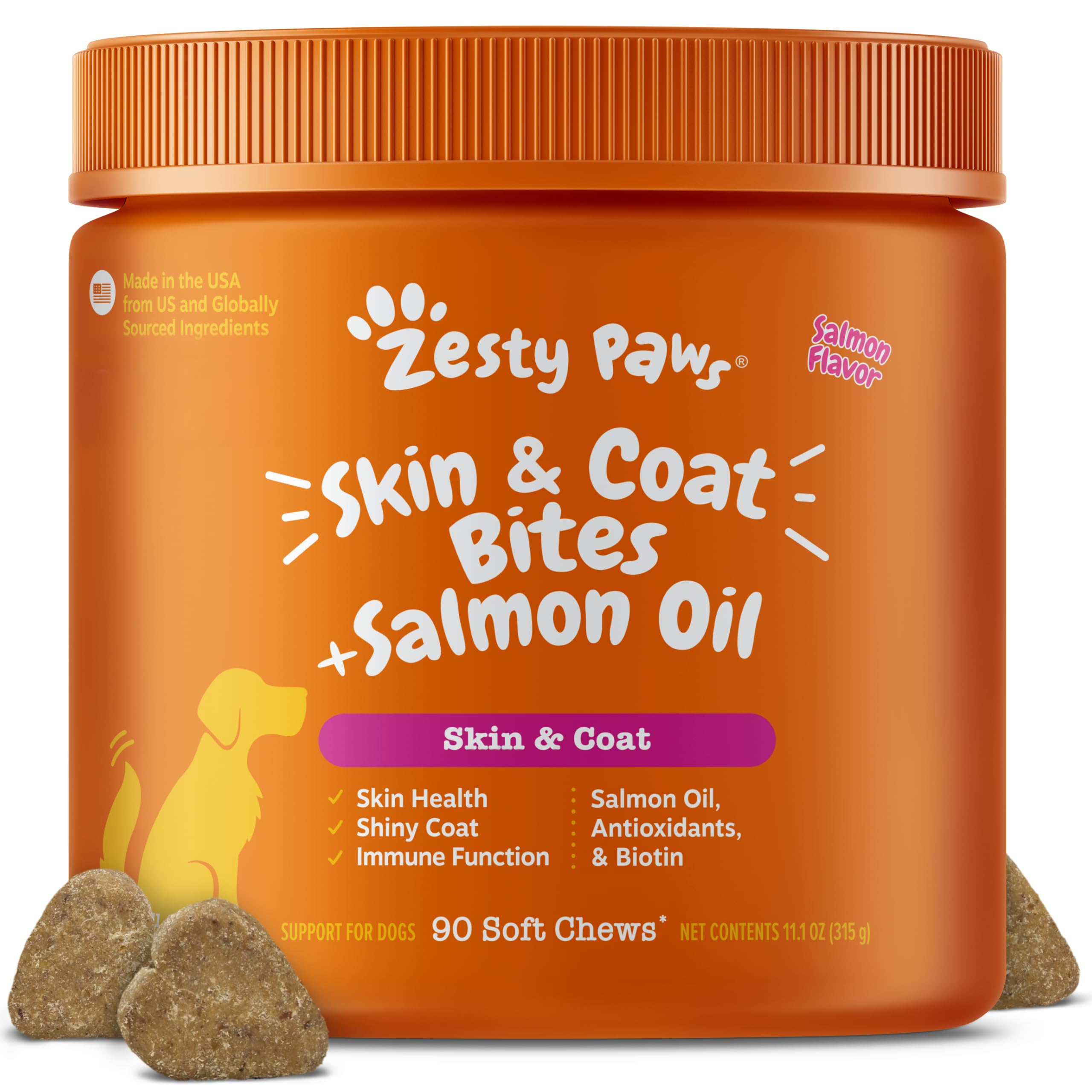 Zesty Paws front package view showing product name and 90 ct benefit