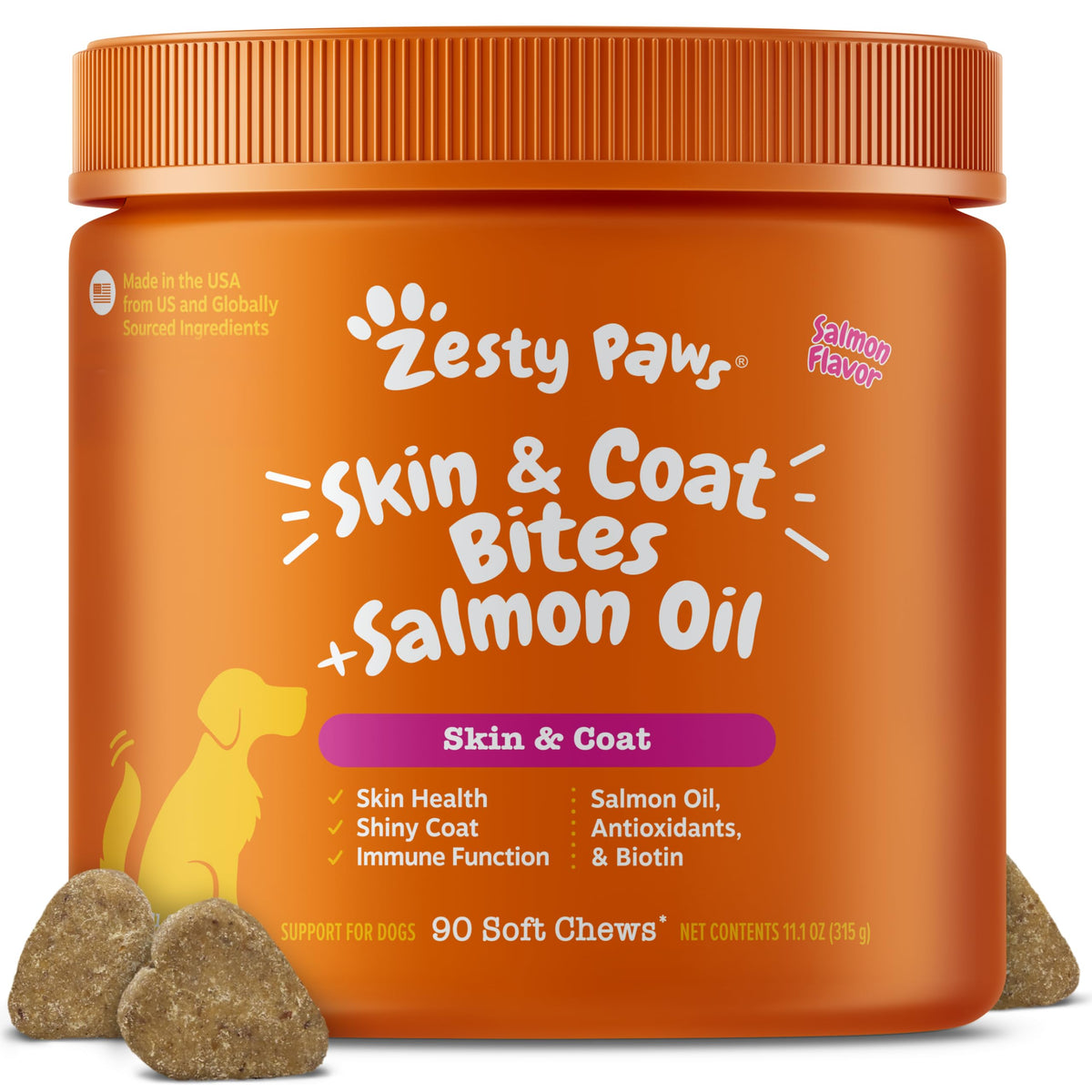 Zesty Paws front package view showing product name and 90 ct benefit