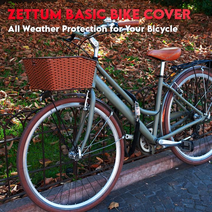 Zettum cover on bikes in backyard showing protection from sun and debris