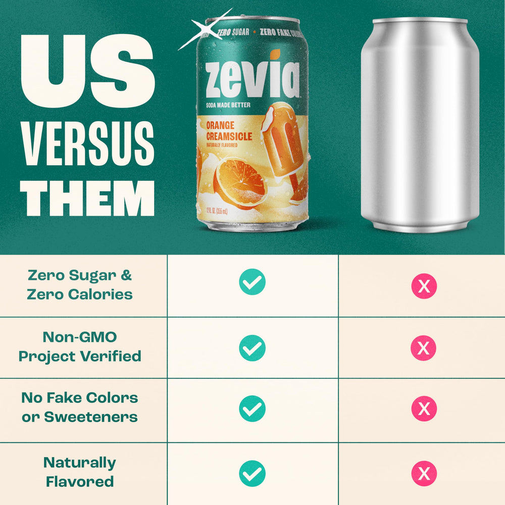 Zevia cans at a picnic suggesting family-friendly, caffeine-free enjoyment