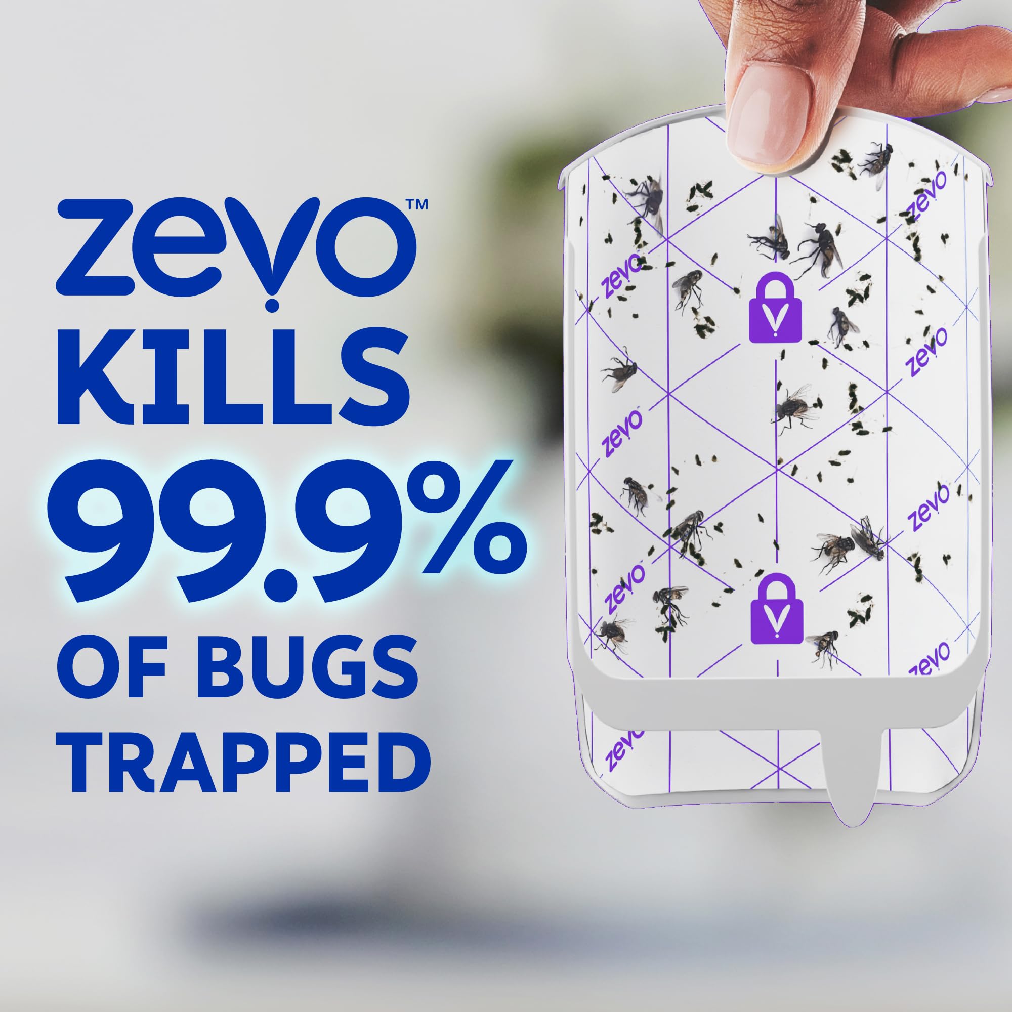 ZEVO on shelf in living room for discreet, spray-free insect control