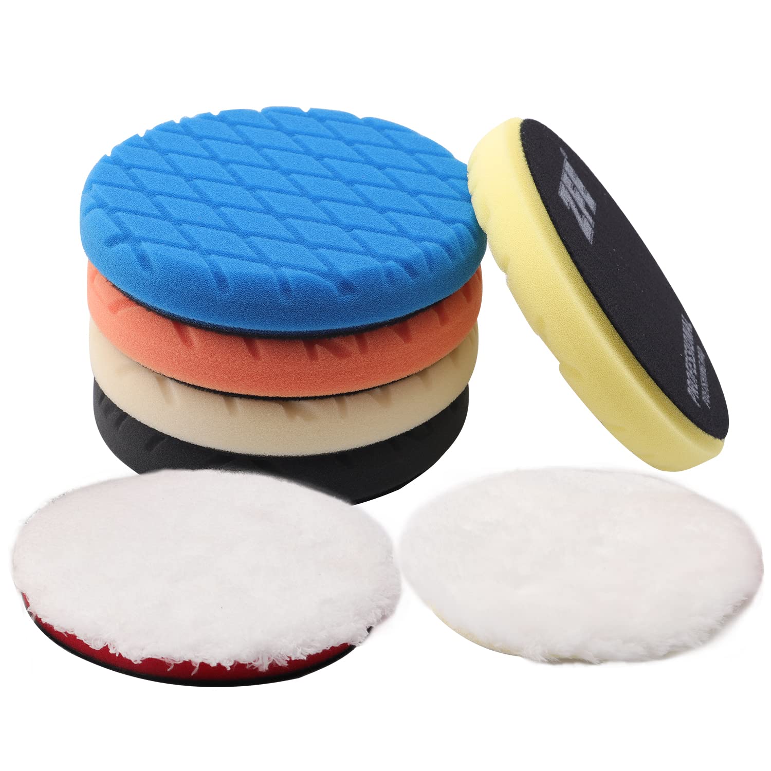 ZFE front packaging of 7-piece 6 inch pad kit showing kit variety and durability