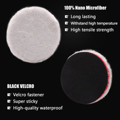 ZFE microfiber finishing pad close-up for refined gloss and streak-free shine