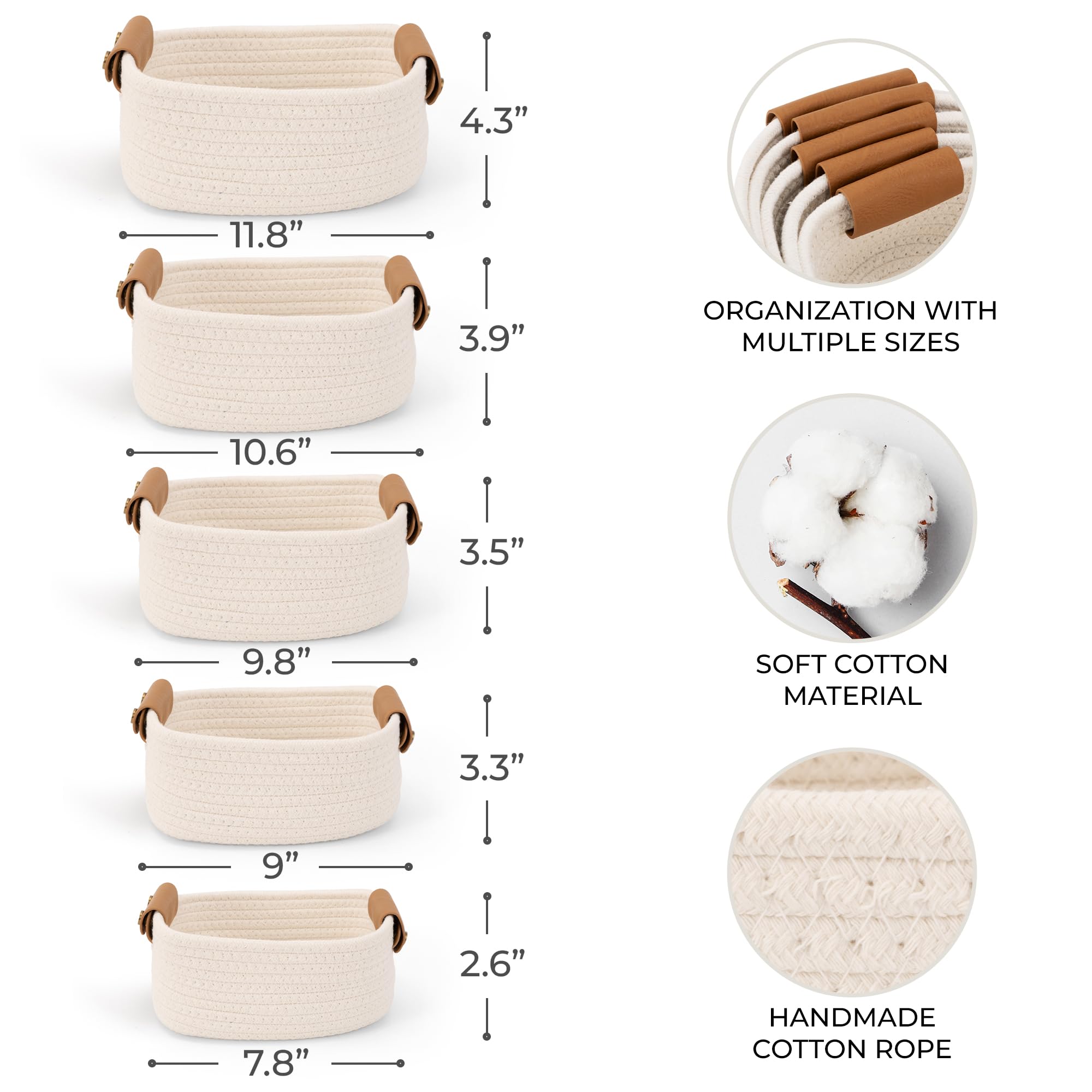 zicoto largest basket on shelf holding folded towels for neat storage