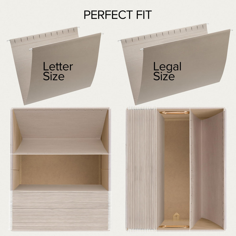 ZICOTO with folders for scale illustrating ample document capacity