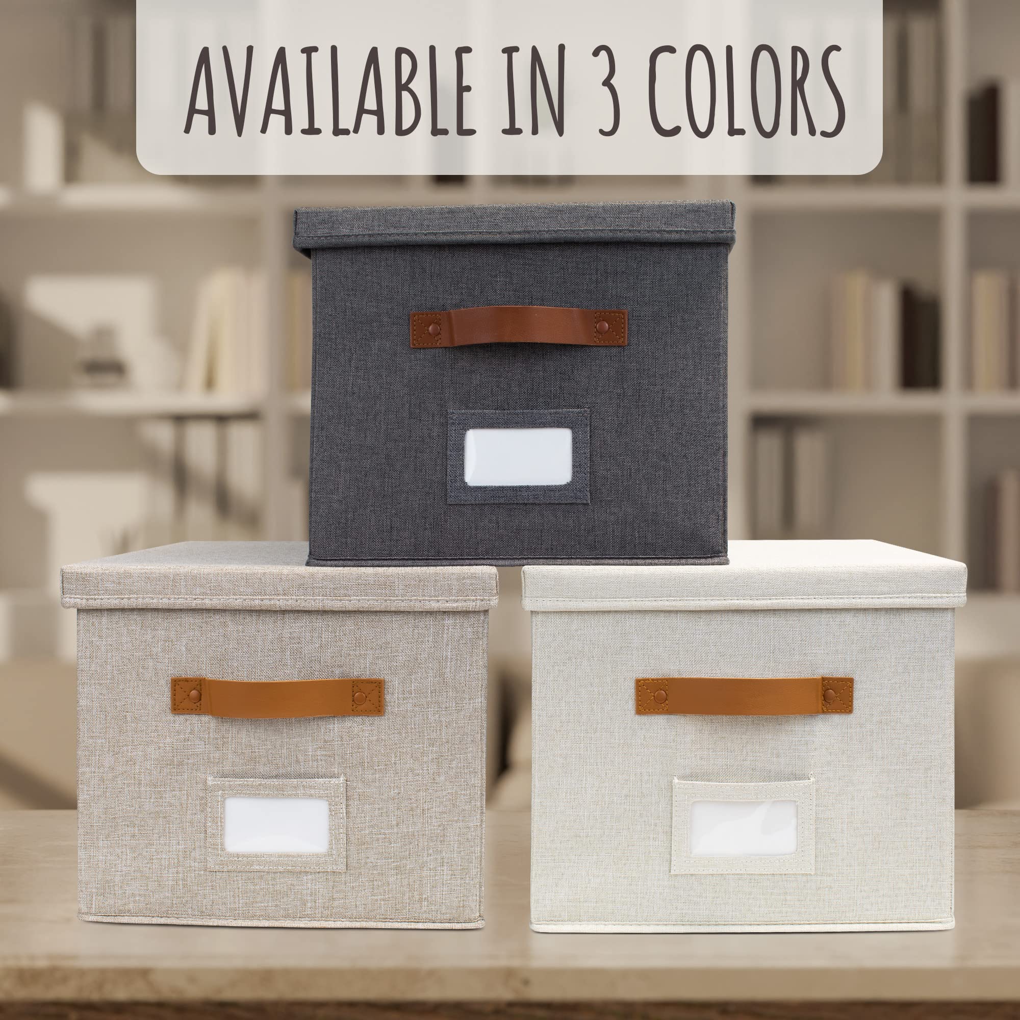 ZICOTO stacked boxes on shelf demonstrating organized vertical storage benefit