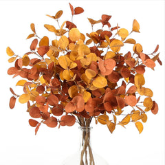 ZIFTY front view of six bundled eucalyptus stems showing warm fall colors and styling benefit