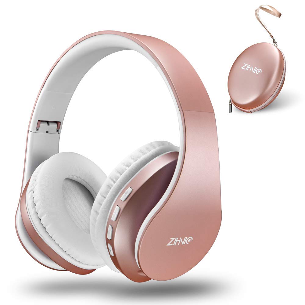 ZIHNIC front view in rose gold showing sleek design and portability benefit