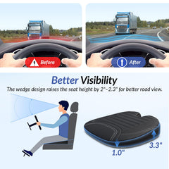 ZIKEE rear U-cut detail relieving tailbone pressure and discomfort