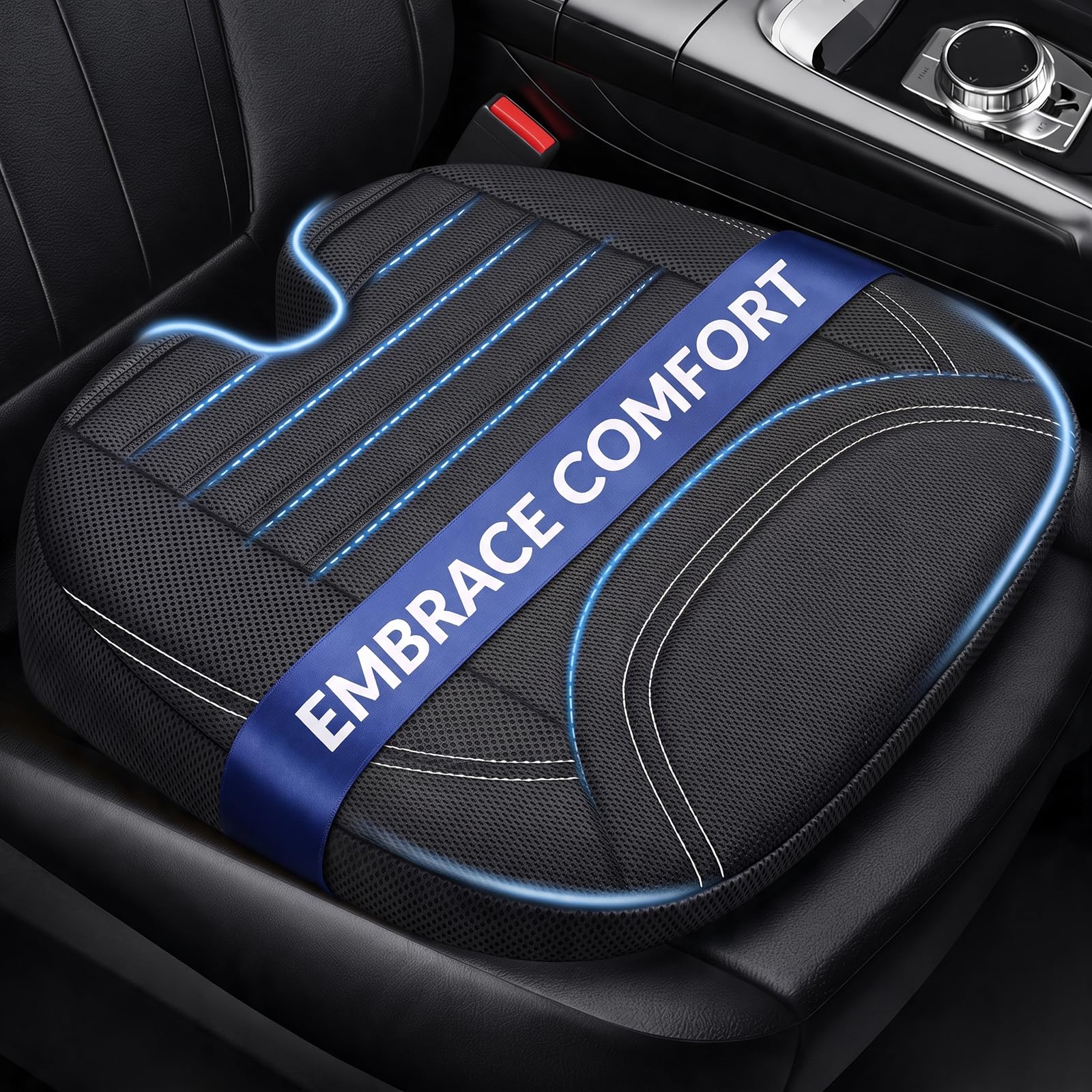 ZIKEE front view wedge cushion showing ergonomic shape and comfort