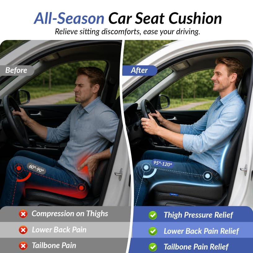 ZIKEE in use by driver improving visibility and seated confidence