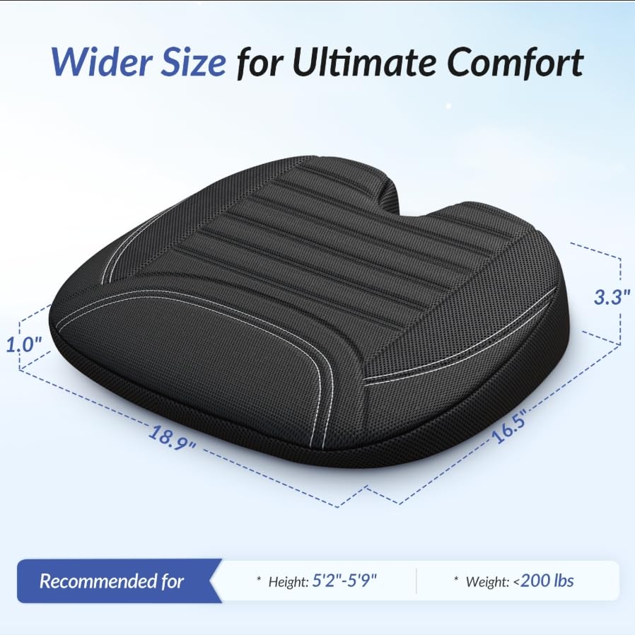 ZIKEE lifestyle shot of long drive comfort and seat protection