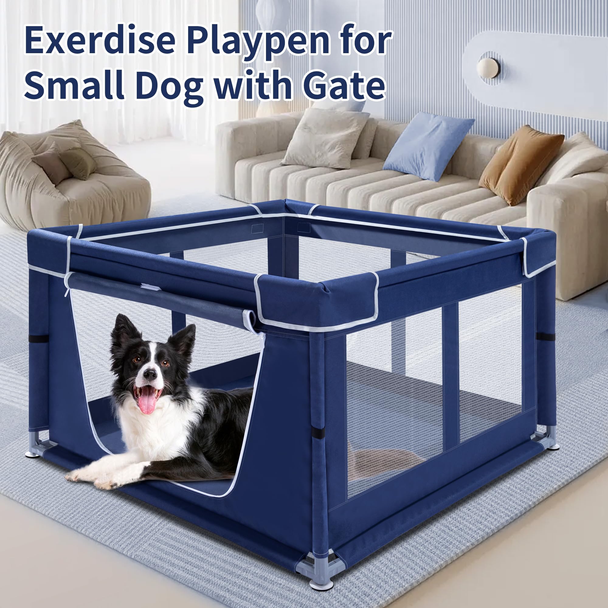 Zikopomi zippered gate detail for easy entry and secure closure benefit