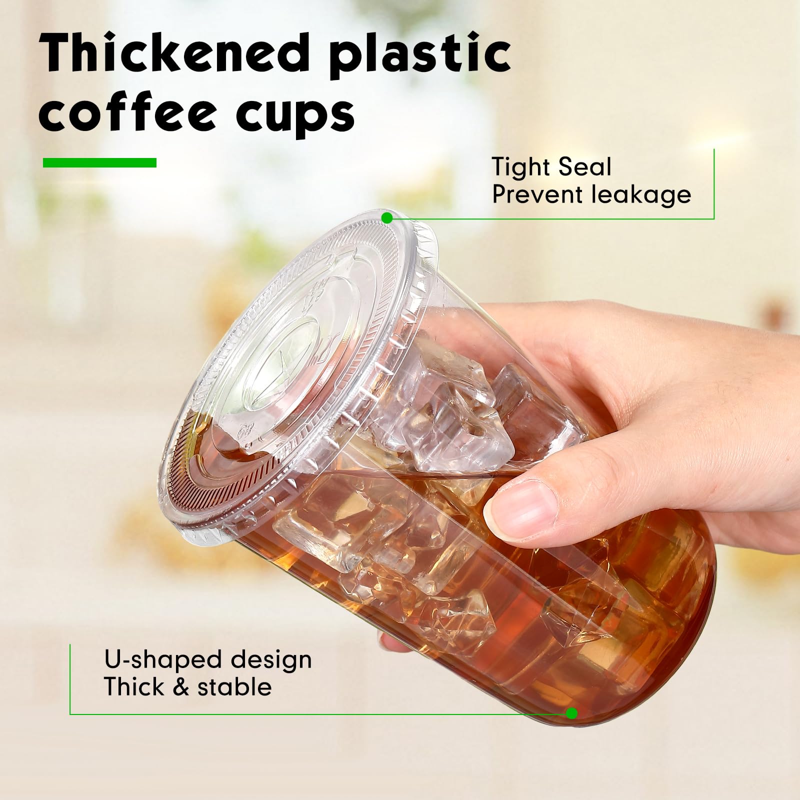 Ziliny cup in use with iced coffee showing visual appeal benefit