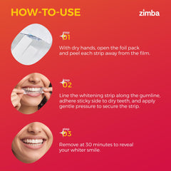 Zimba open box with 28 strips displayed for clear contents view