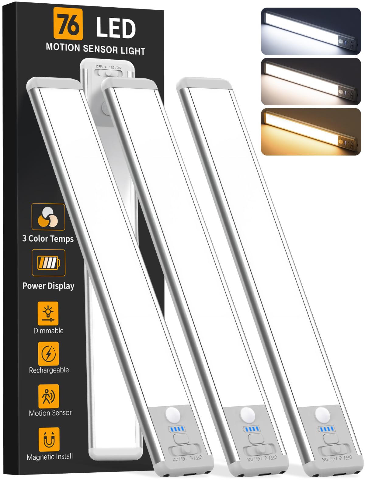 ZioeYiue front view of 10-inch light showing slim profile and bright output