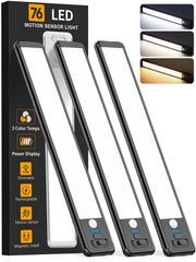 ZioeYiue front view of 10-inch under cabinet light showing slim profile and LEDs