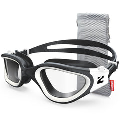 ZIONOR G1 SE front view showing wide clear lens and sleek frame benefit: broad vision