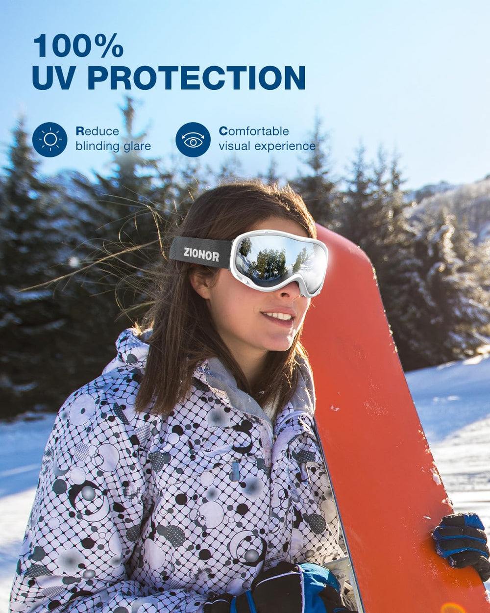 ZIONOR Lagopus over glasses demo showing OTG fit and convenience benefit