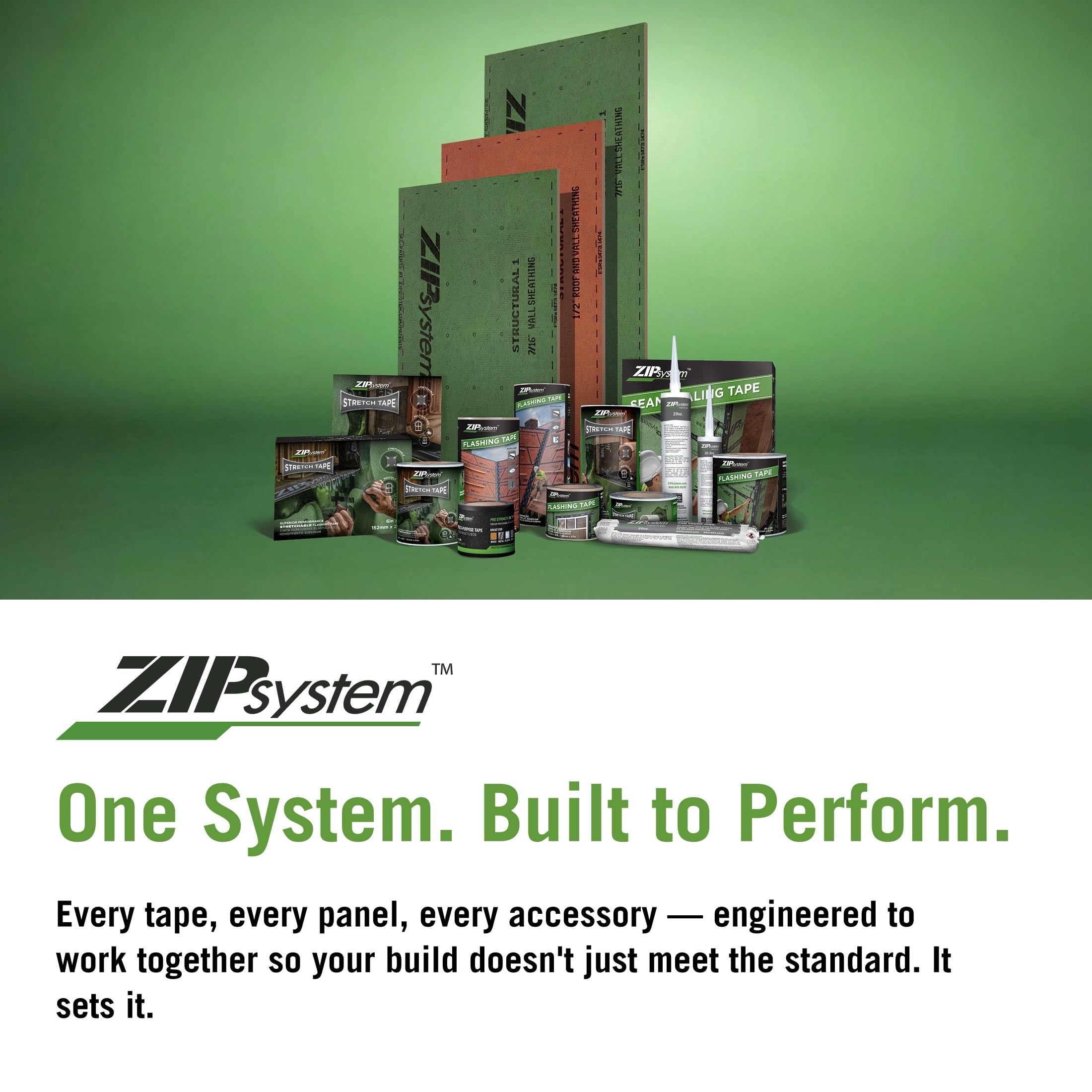 ZIP System tape cut edge showing backing and adhesive layers for installation clarity