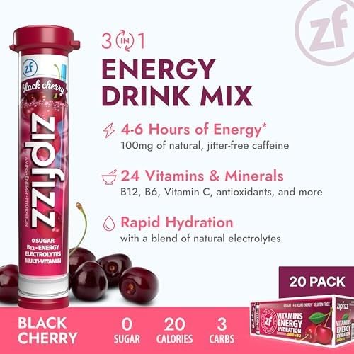 Close-up of Zipfizz powder texture showing natural ingredients benefit