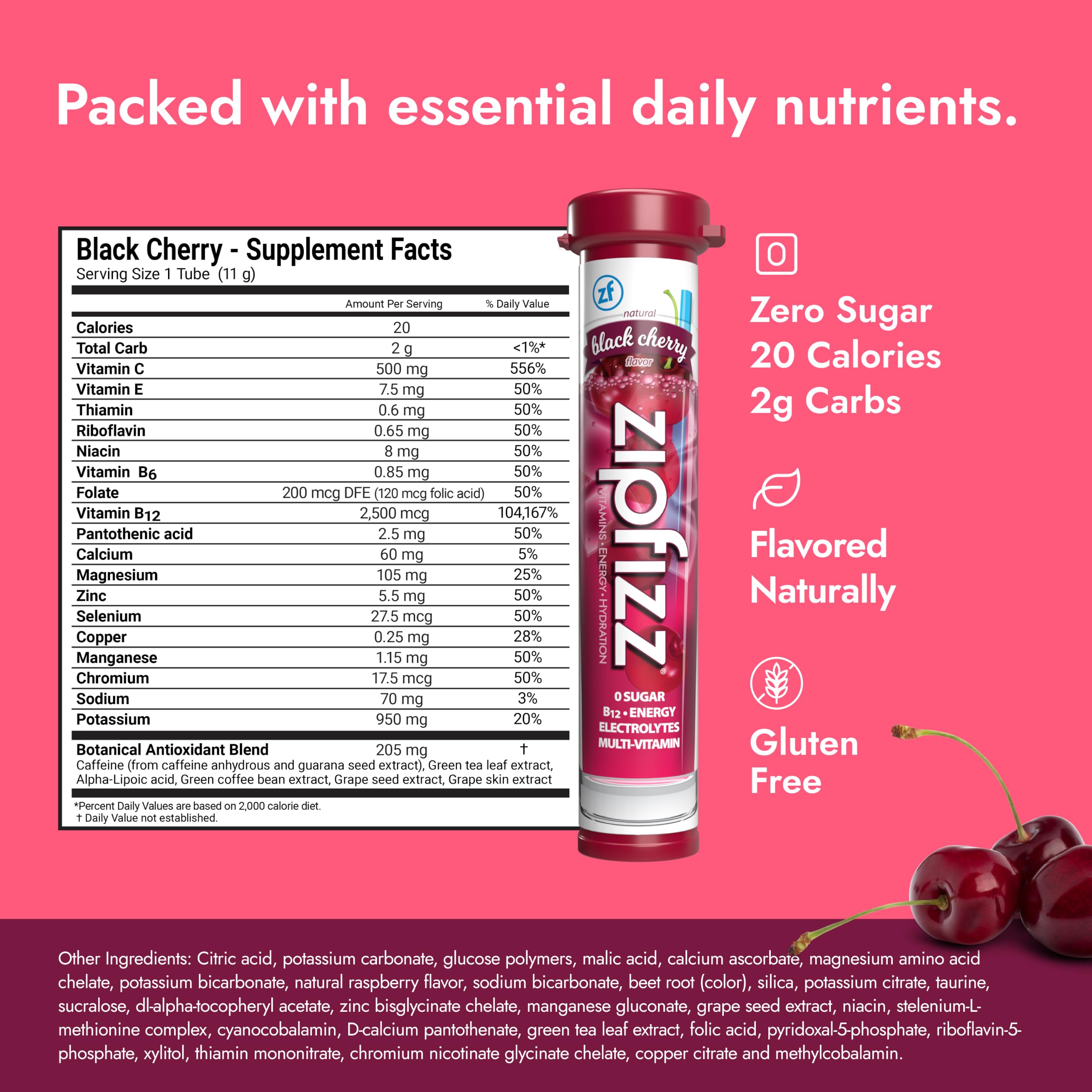 Zipfizz tube open with powder visible displaying portability benefit
